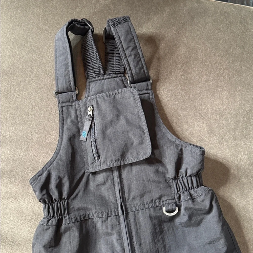 Kids Slalom Black Insulated Overall Snow Bib Toddler Size XL